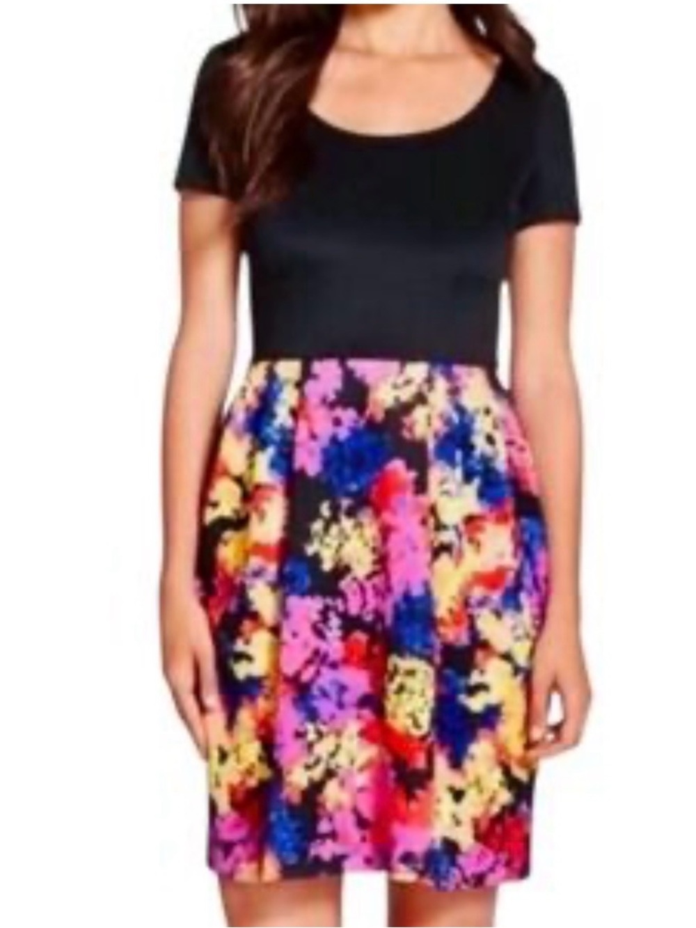 Betsey Johnson Floral Scuba Dress Sz 8